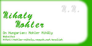 mihaly mohler business card